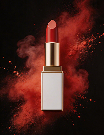 Scarlet Luxe Satin Lipstick — Intense Color, Featherlight Comfort & All-Day Wear