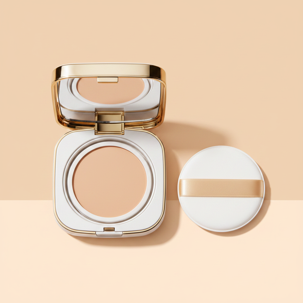 Velvet Glow Cushion Foundation - Top View Flat Lay