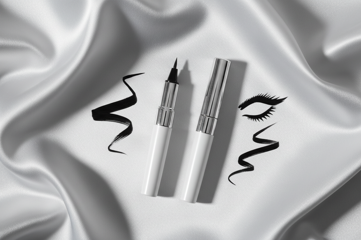 Liquid Eyeliner Pen - Flat Lay Top View