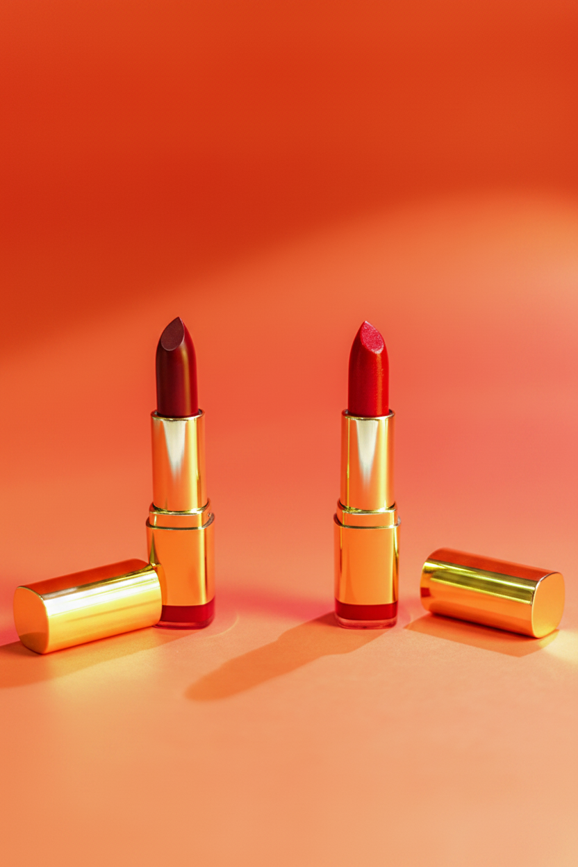 Golden Aura Moisture Lipstick - Dual Shade Standing View