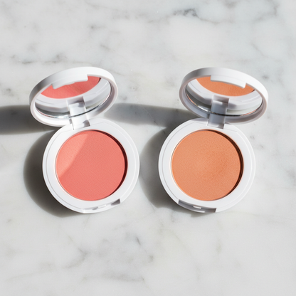 Velvet Flush Cream Blush Compact - Flat Lay Top View
