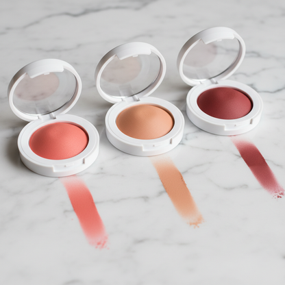 Velvet Flush Cream Blush - Three Shade Color Comparison