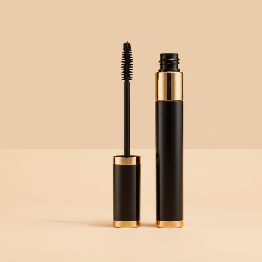 Noir Luxe Volume Mascara - Tube and Wand Side by Side